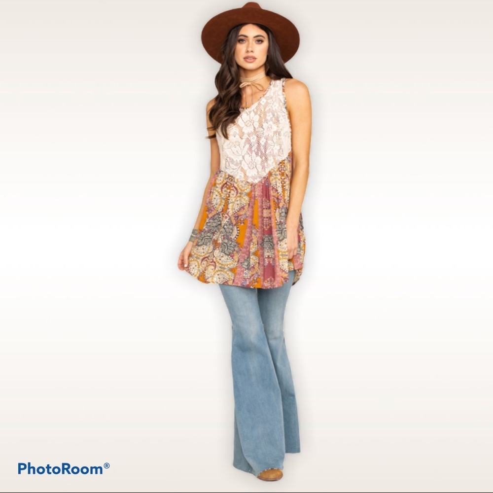 Free People Count Me In Trapeze Tank Top XS
